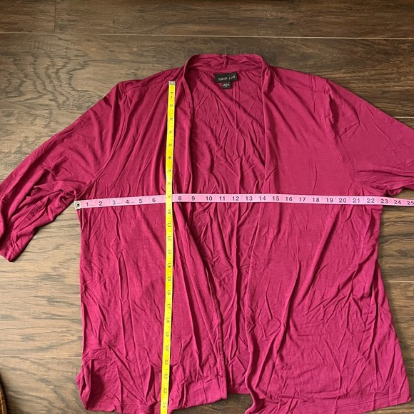 JJill Wearever Fuschia Pink Open Cardigan Size XL - Picture 4 of 8